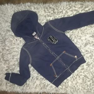 Boys True Religion T- shirt zip up hoodie